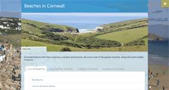 Desktop Screenshot of beachesincornwall.co.uk